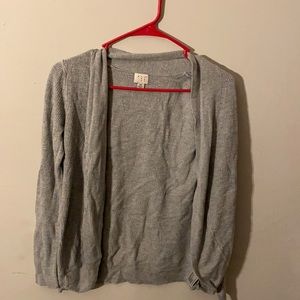 Gray cardigan